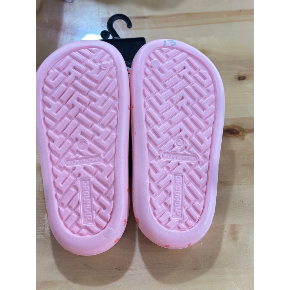 Strawberry Shortcake Slides Kids Size 2 Pink NWT Retro Character Shoes - Picture 2 of 4